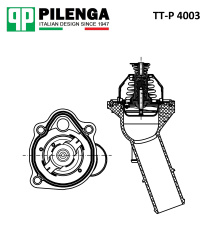 Корпус термостата с термостатом FORD C-MAX (2007-2010) FOCUS II (2005-2011) MONDEO IV (2007-2015), VOLVO
